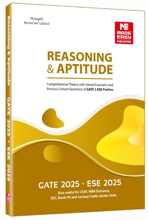 Reasoning and Aptitude for GATE and ESE- 2025
